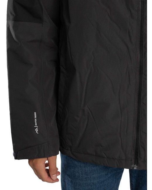 Regatta Black Thornridge Waterproof Insulated Jacket for men