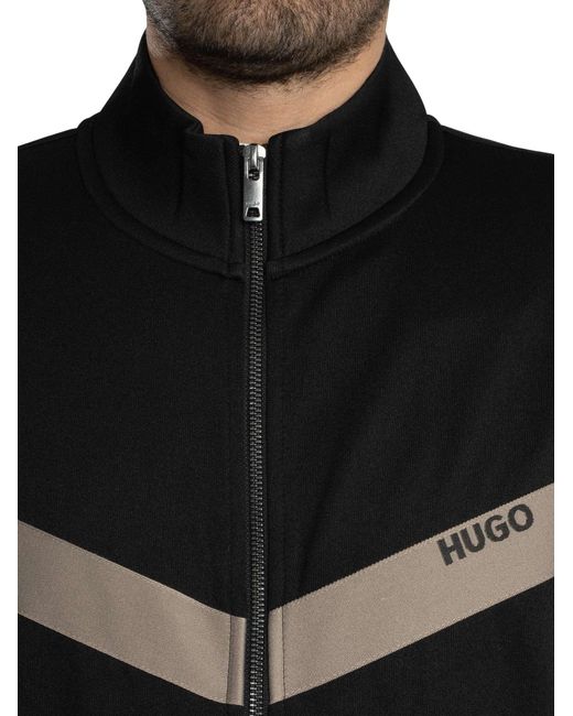 HUGO Black Darti Track Jacket for men