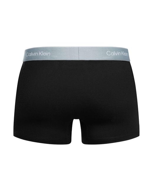Calvin Klein Black 5 Pack Relaxed Fit Trunks for men
