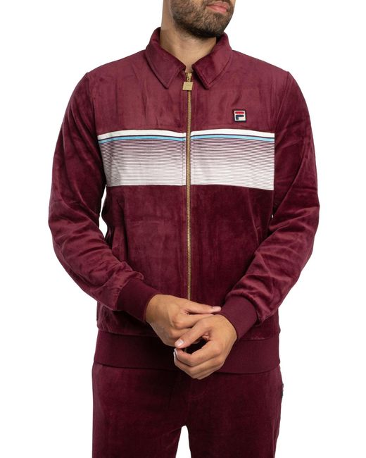 Fila Red Malakai Track Jacket for men