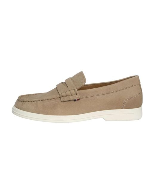 Tommy Hilfiger Natural Nubuck Loafers for men
