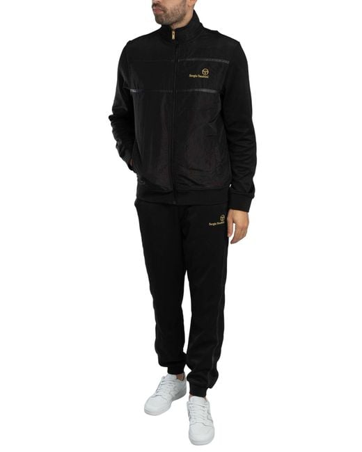 Sergio Tacchini Black Cassio Track Jacket for men
