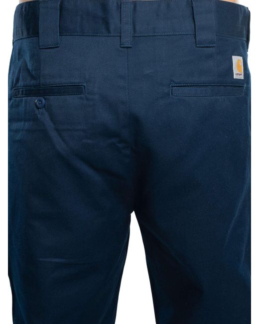 Carhartt Blue Master Relaxed Tapered Fit Chino for men