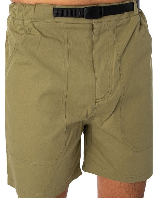 Hikerdelic Green Worker Shorts for men