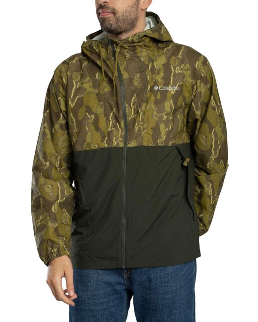 Columbia Green Spire Valley Novelty Windbreaker Jacket for men