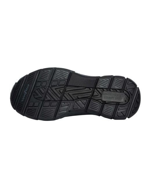 Skechers Black Slip-ins Elgin Respected Leather Trainers for men