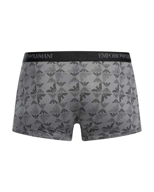 Emporio Armani Black 3 Pack Trunks for men