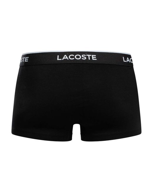 Lacoste Black 7 Pack Trunks for men