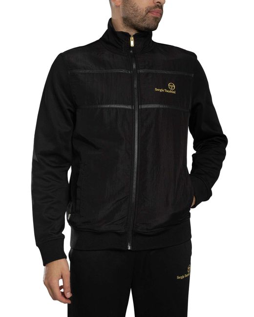 Sergio Tacchini Black Cassio Track Jacket for men