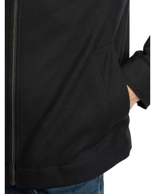 Ted Baker Black Henry J Wool Blend Harrington Jacket for men