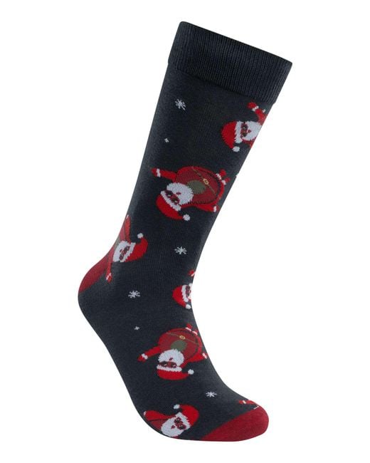 Jack & Jones Black Xmas Avocado Trunks & 2 Pack Socks Gift Box for men