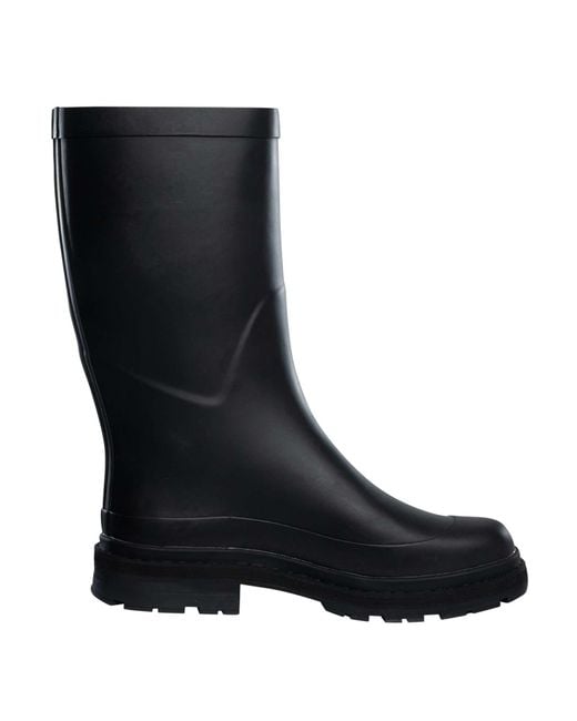 Aigle Black Mid Rain Wellington Boots for men