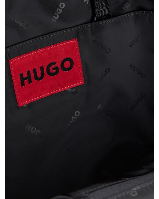 HUGO Ethon 2.0 Multi Logo Backpack in Black for Men | Lyst
