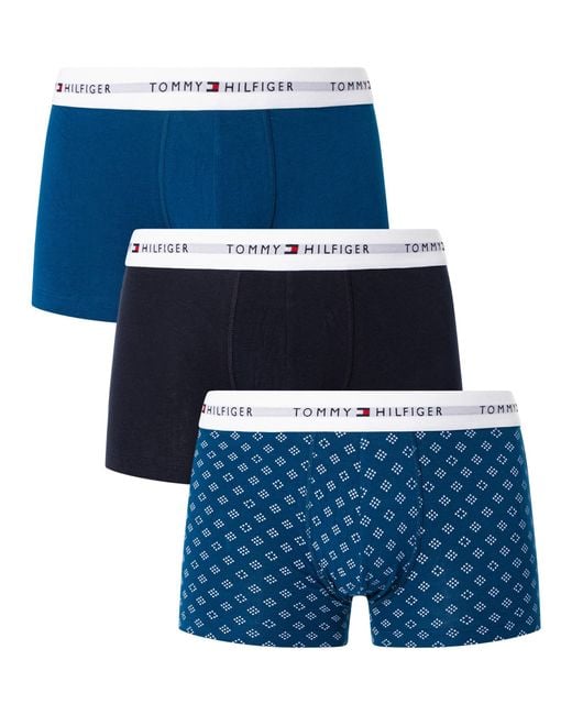 Tommy Hilfiger 3 Pack Signature Essential Trunks - Detail Menswear