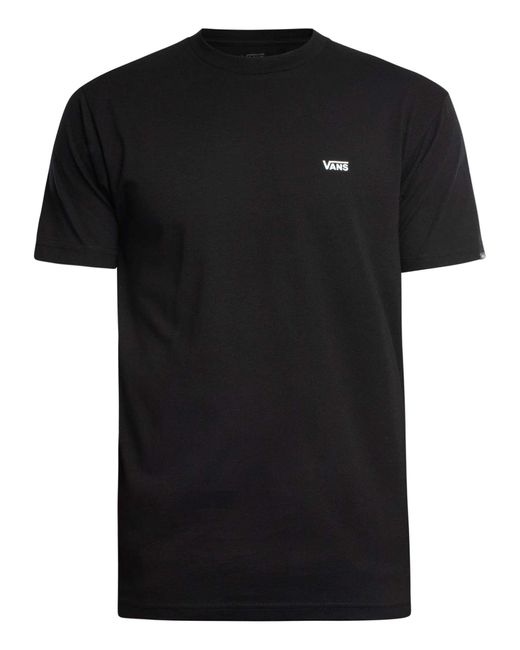 Vans Black Left Chest Logo T-shirt for men