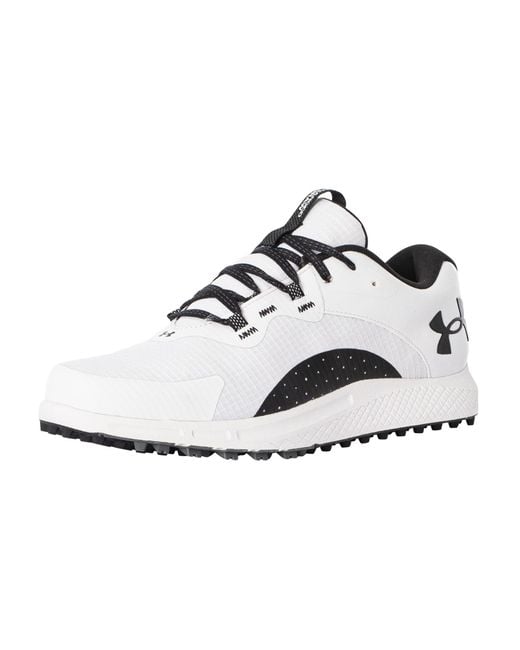 Under Armour White Charged Draw 2 Spikeless Golf Shoes for men