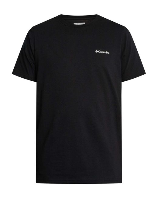Columbia Black Outdoor Back Graphic T-shirt for men