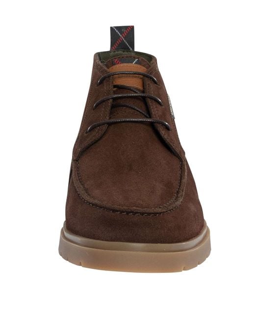 Barbour Brown Tucker Suede Chukka Boots for men