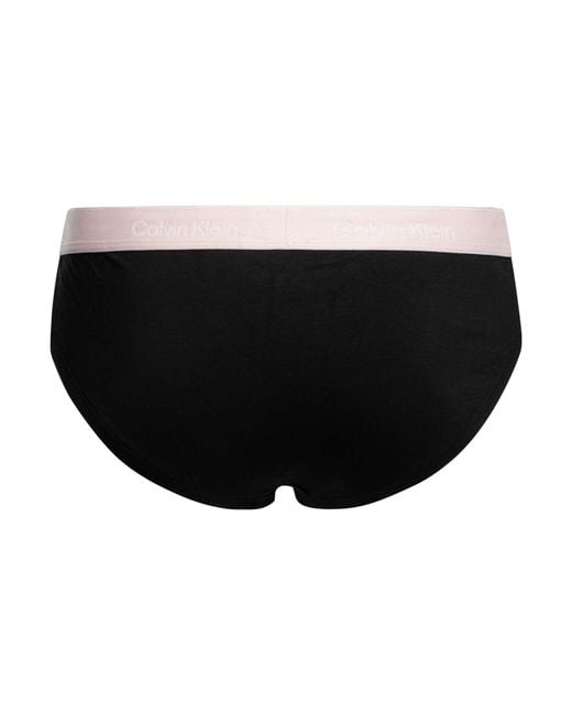 Calvin Klein Black 3 Pack Icon Hip Briefs for men