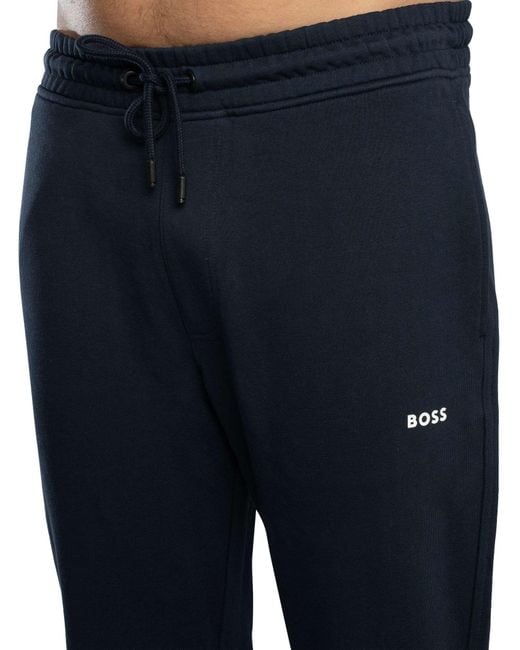 Boss Blue Wesmall Hooded Tracksuit for men