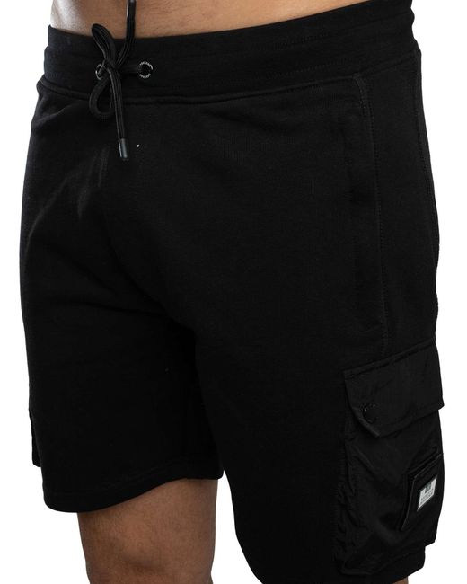 Weekend Offender Black Noreaster Cargo Shorts for men