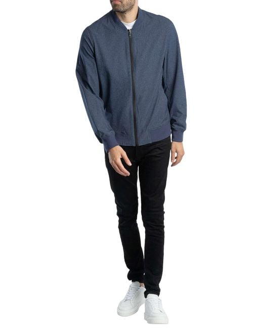 Ted Baker Blue Elmhurst Tech Bomber Jacket for men