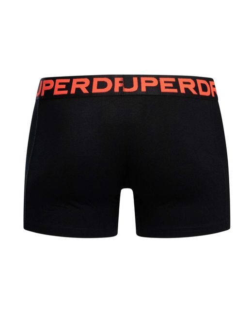 Superdry Black 3 Pack Organic Cotton Boxer Briefs for men
