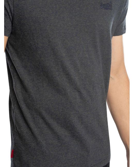 Superdry Black Essential Logo T-shirt for men