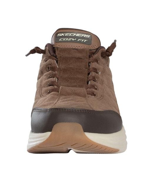 Skechers Brown Slip-ins Contour Foam Cozy Fit Trainers for men