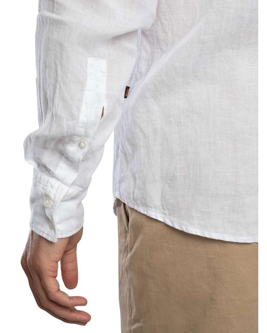 Boss White Relegant Regular Shirt for men