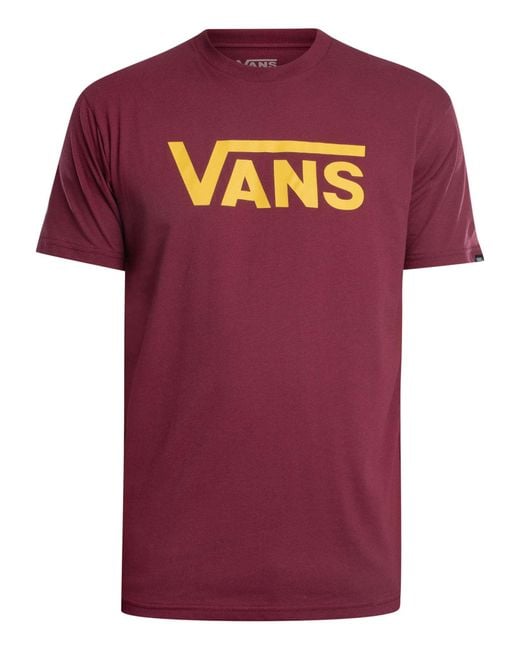 Vans Purple Classic Logo Graphic T-shirt for men
