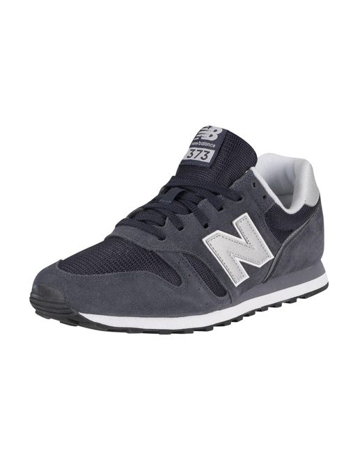 New Balance 373 Suede Trainers in Blue for Men | Lyst