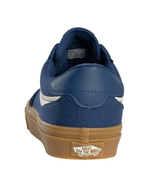Vans Blue Brooklyn Canvas Trainers for men