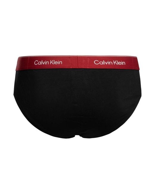 Calvin Klein Black 3 Pack Icon Hip Briefs for men