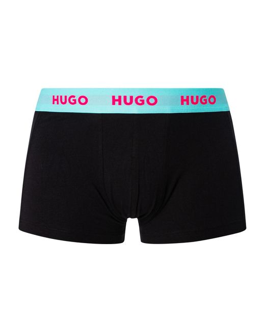 HUGO Black 3 Pack Trunks for men