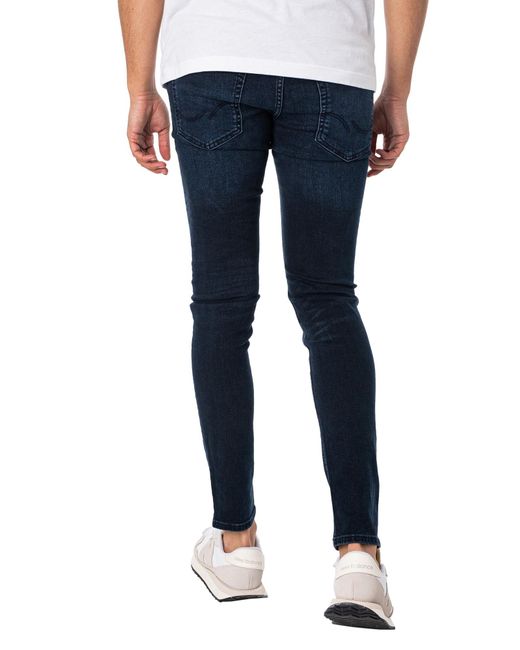 Jack & Jones Blue Liam Original 004 Skinny Jeans for men