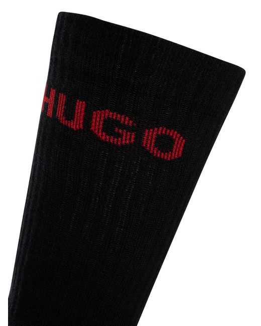 HUGO White 6 Pack Quarter Socks for men