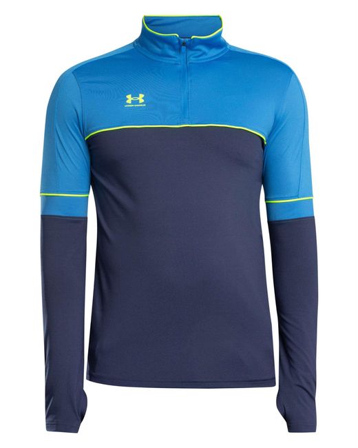 Under Armour Blue Challenger Training 1/4 Zip Jacket for men