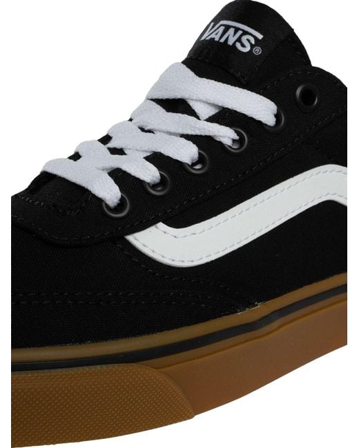 Vans Black Brooklyn Canvas Trainers for men