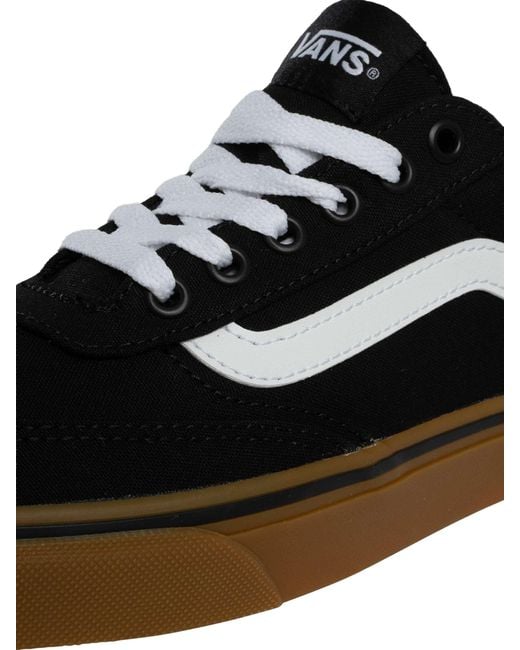Vans Black Brooklyn Canvas Trainers for men