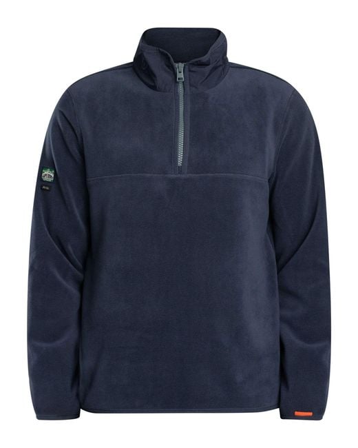 Superdry Blue Active Zip Fleece for men