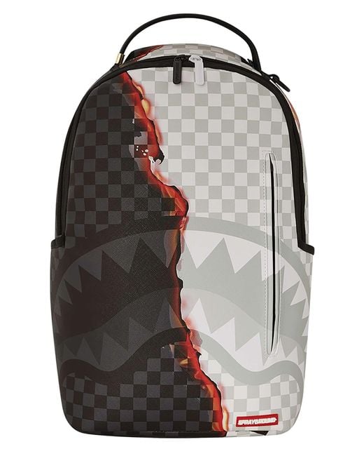 Sprayground Black Ring Of Fire Backpack for men