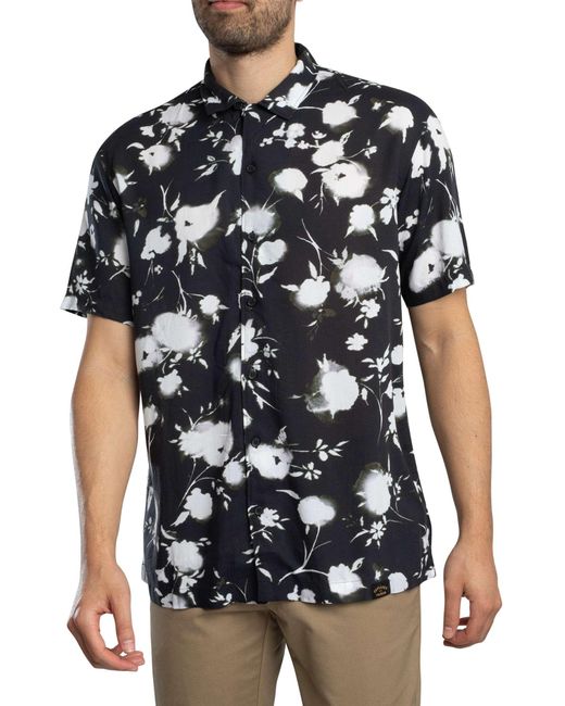 Superdry Black Short Sleeved Print Shirt for men