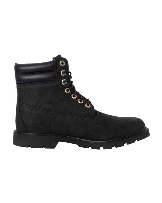 Timberland Black 6 Inch Basic Leather Boots for men