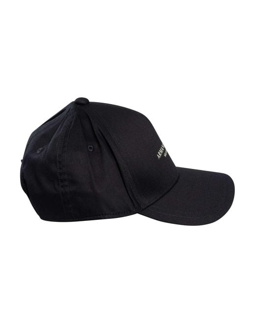 ARMANI EXCHANGE Blue Brand Baseball Cap for men
