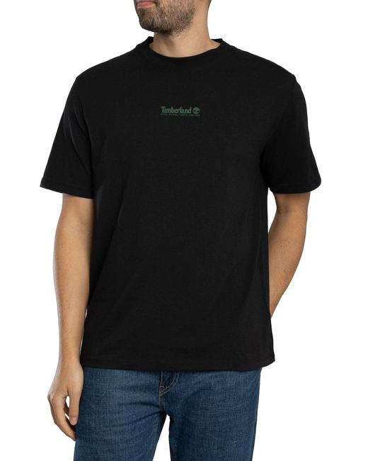 Timberland Black Centre Brand T-shirt for men