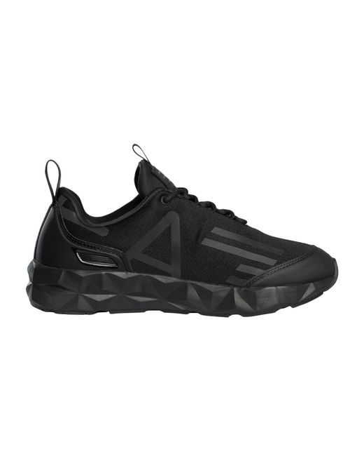 EA7 Black Ultralight Sole Trainers for men