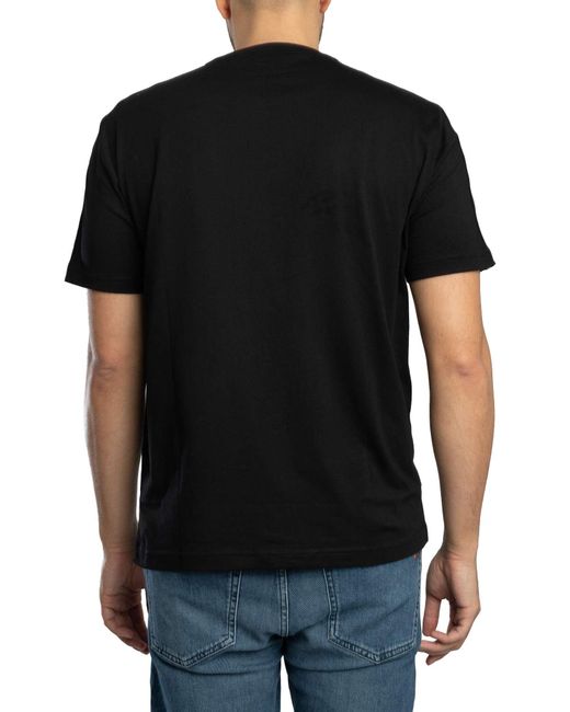 EA7 Black Logo Tape T-shirt for men
