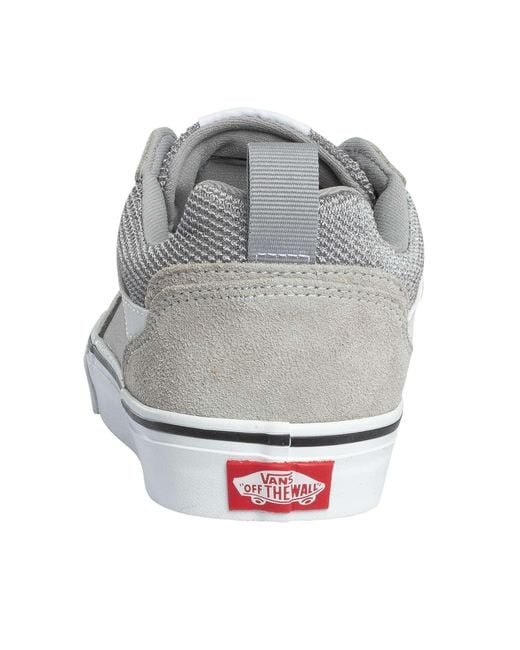 Vans White Filmore Suede Canvas Trainers for men