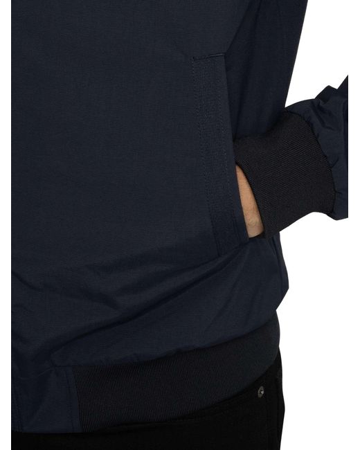 Superdry Blue Nylon Harrington Jacket for men